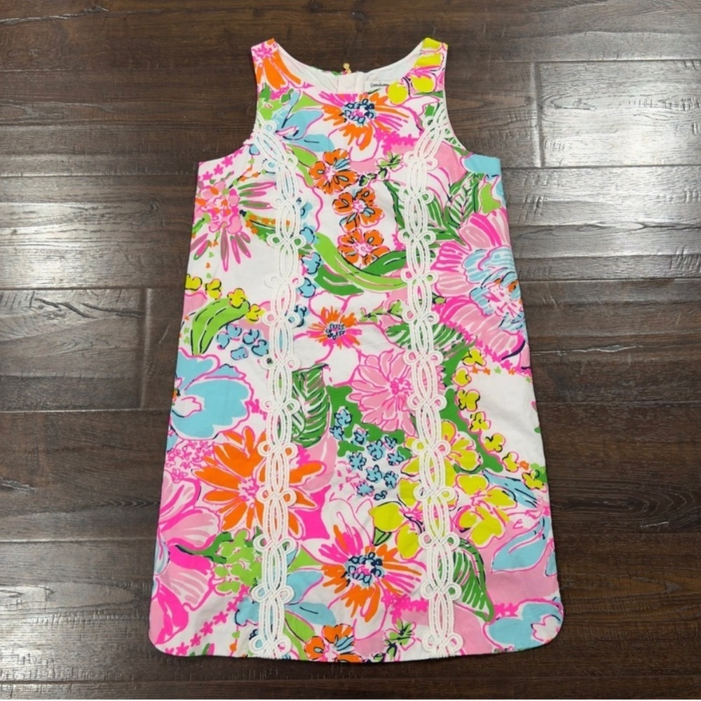 Lilly Pulitzer Target 20th Anniversary Nosey Posey Floral Dress KIDS Size 10/12